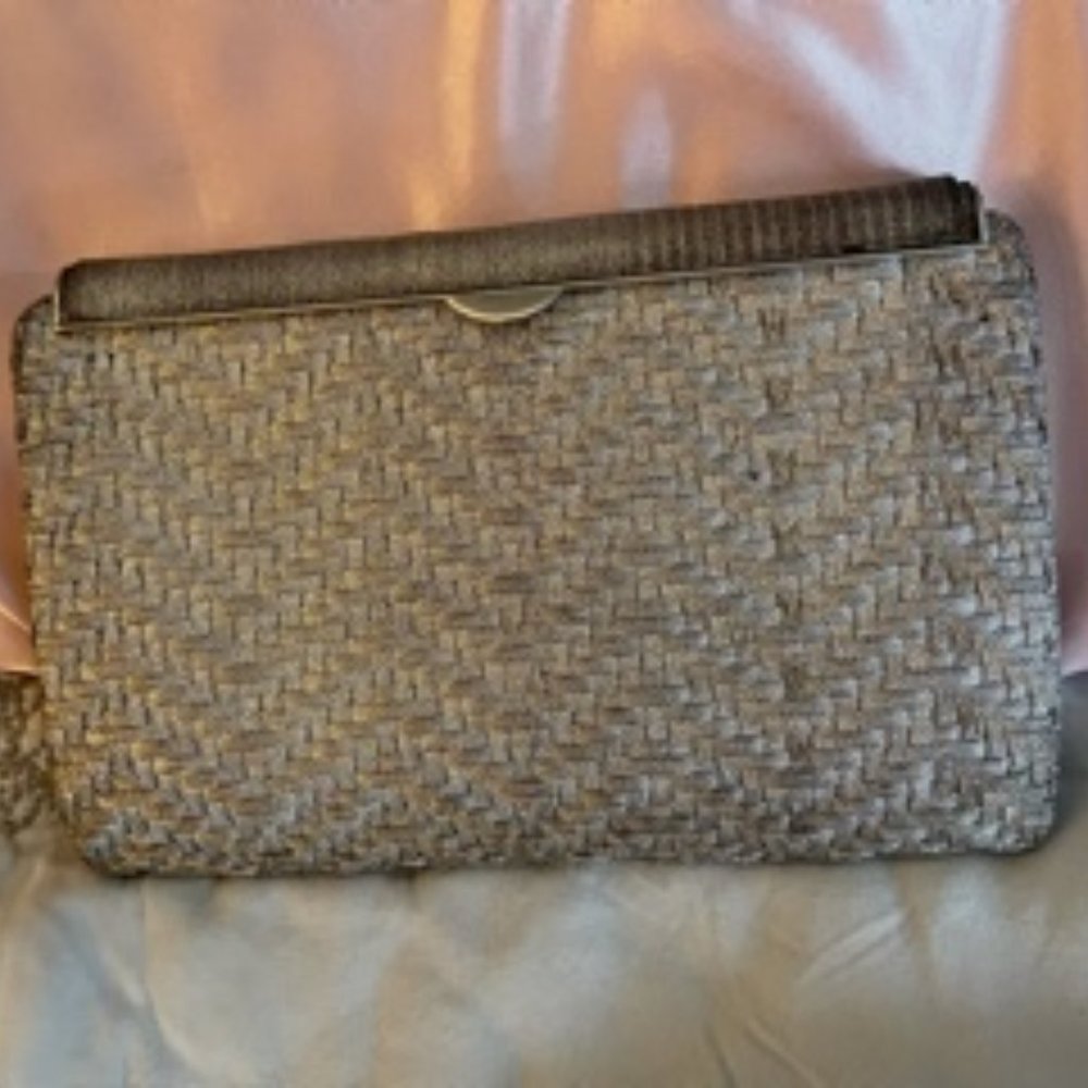 I Magnin Vintage Silver Hand Clutch